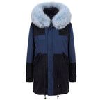 Blue Cotton Women's Jacket