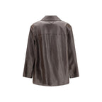 Brown Lamb Leather Leather Jacket