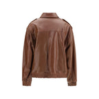 Brown Lamb Ovis Aries Aries Full-Length Jacket
