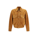 Brown Lamb Ovis Aries Leather Jacket