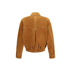 Brown Lamb Ovis Aries Leather Jacket