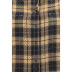 Beige Viscose Pattern Shirt