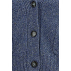 Blue Cashmere Cardigan