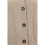 Beige Cashmere Cardigan
