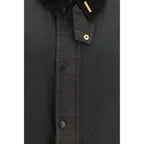 Bicolor Cotton Full-Length Jacket
