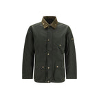 Bicolor Cotton Full-Length Jacket