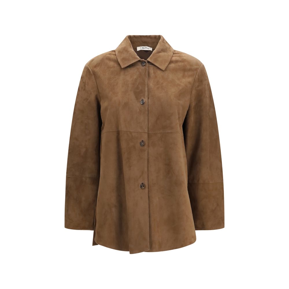 Brown Lamb Ovis Aries Aries Leather Jacket