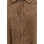 Brown Lamb Ovis Aries Aries Leather Jacket