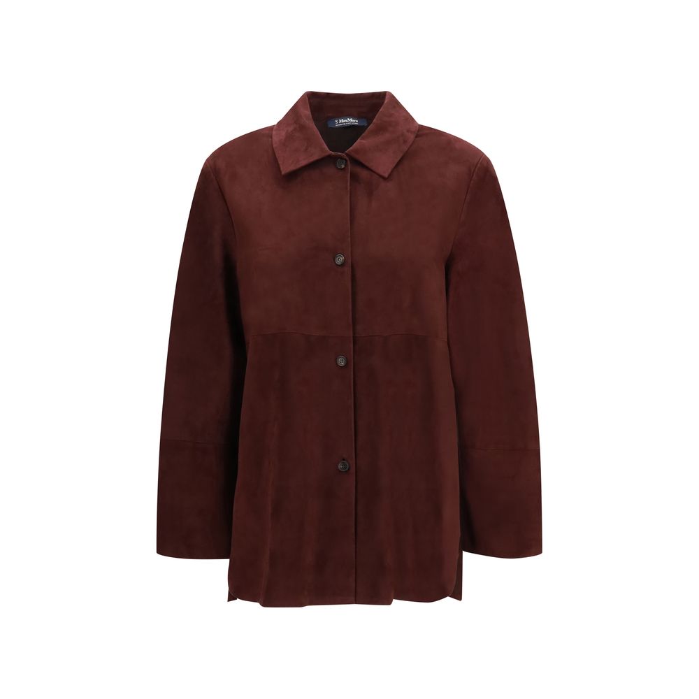 Bordeaux Lamb Ovis Aries Aries Leather Jacket