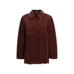 Bordeaux Lamb Ovis Aries Aries Leather Jacket