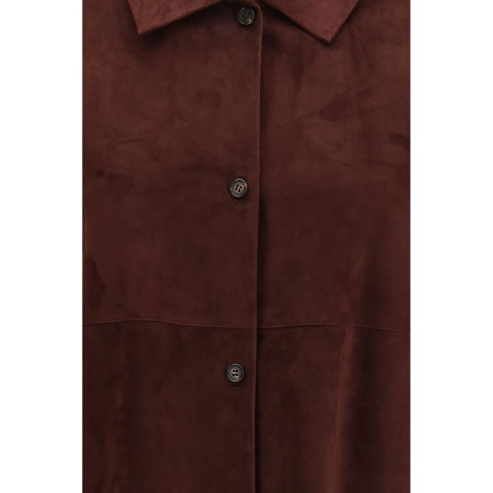 Bordeaux Lamb Ovis Aries Aries Leather Jacket