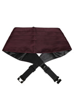 Maroon Men 100% Silk Belt Waist Cummerbund