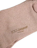 Light Pink Viscose Over The Calf Accessory Socks