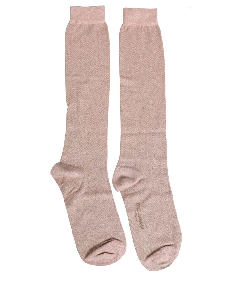 Light Pink Viscose Over The Calf Accessory Socks