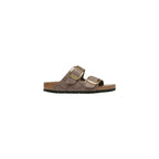 Gray Synthetic Flat Sandals