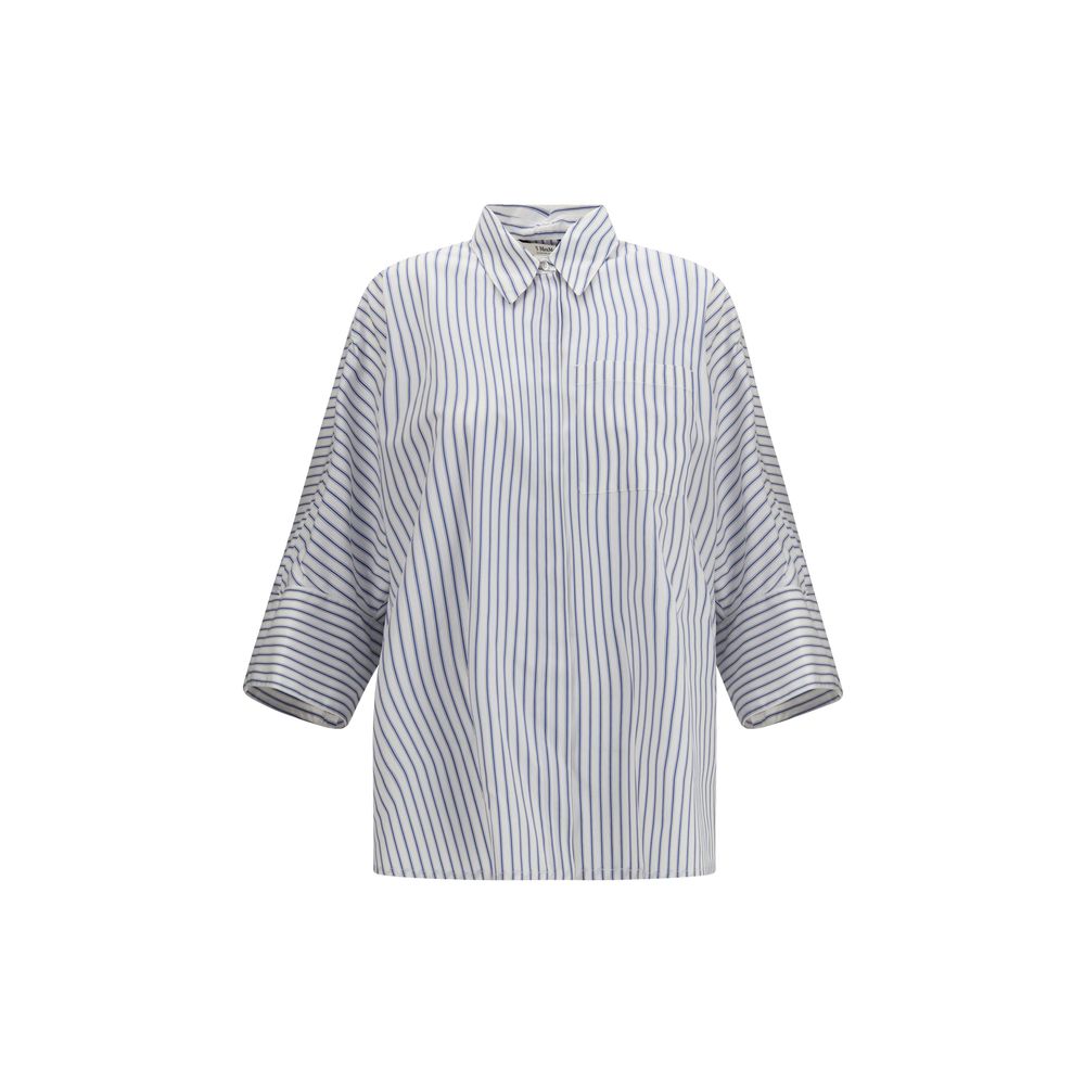 Blue Cotton Pattern Shirt