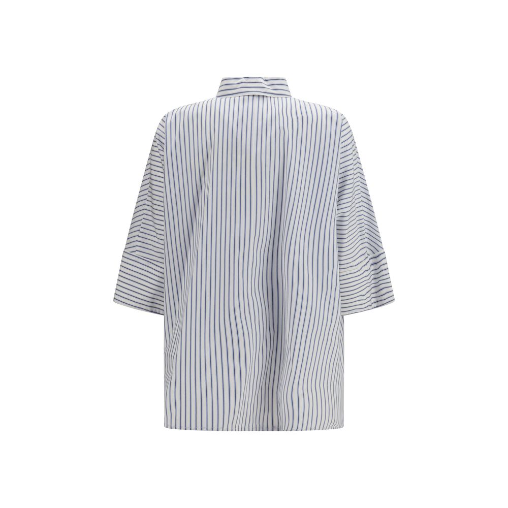 Blue Cotton Pattern Shirt