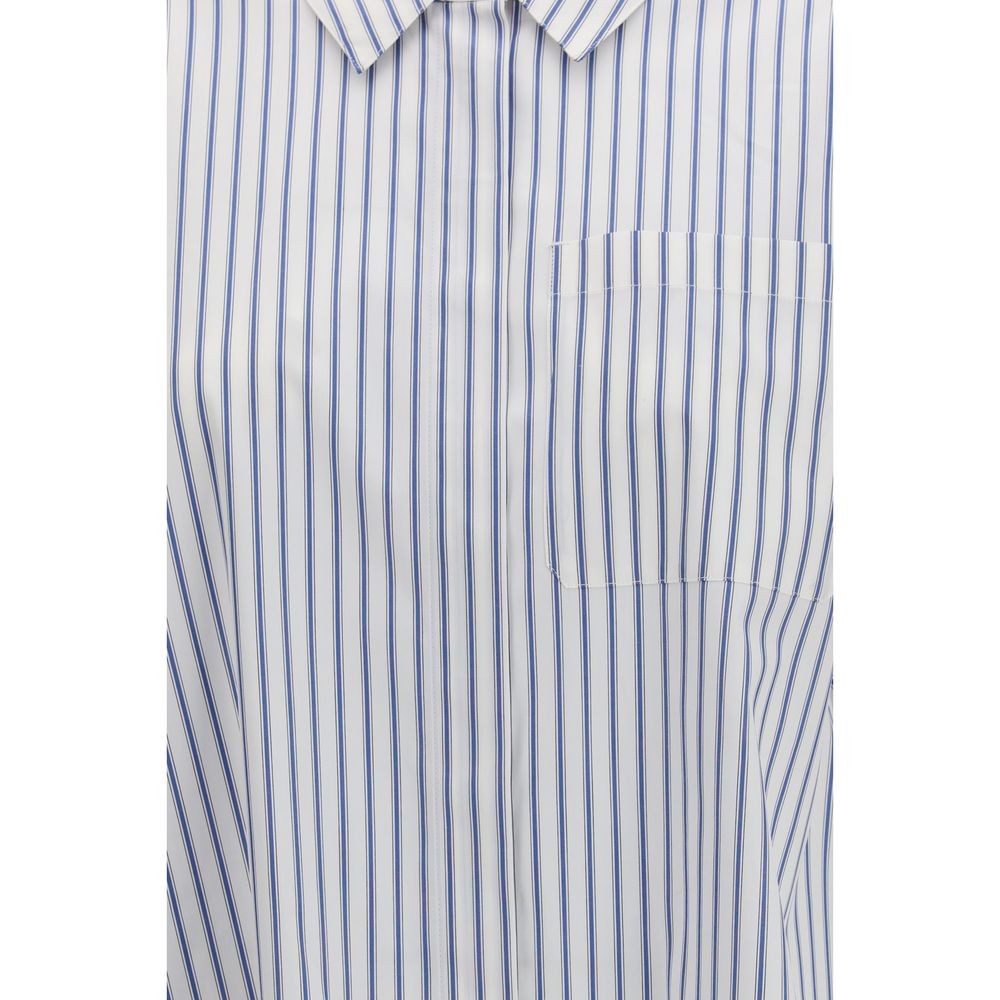 Blue Cotton Pattern Shirt
