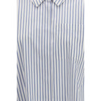 Blue Cotton Pattern Shirt