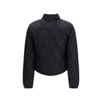 Black Polyamide Full-Length Jacket