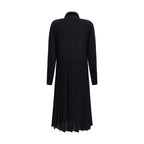 Black Silk Casual Dress