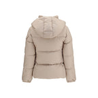 Beige Goose Down Shell Jacket