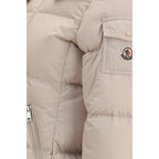 Beige Goose Down Shell Jacket