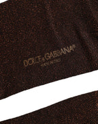 Men Brown Viscose Over The Calf Accessory Socks