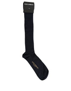 Men Dark Blue Viscose Over The Calf Accessory Socks