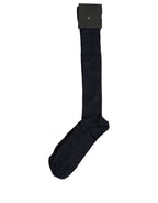 Men Dark Blue Viscose Over The Calf Accessory Socks