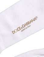 Men White Viscose Over The Calf Accessory Socks