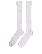 Men White Viscose Over The Calf Accessory Socks