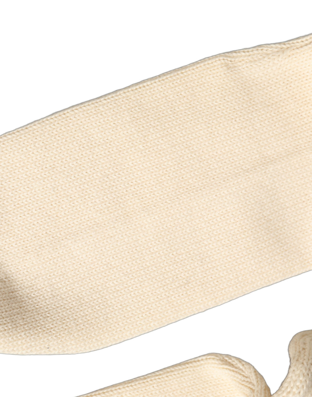 Off White Sequin Cotton Mid Calf Accessory Socks