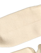Off White Sequin Cotton Mid Calf Accessory Socks