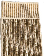 Off White Sequin Cotton Mid Calf Accessory Socks