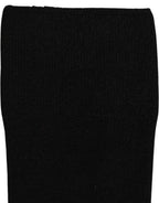 Men Black Viscose Logo Knee High Accessory Socks