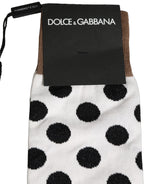 White Polka Dot Over The Calf Accessory Socks
