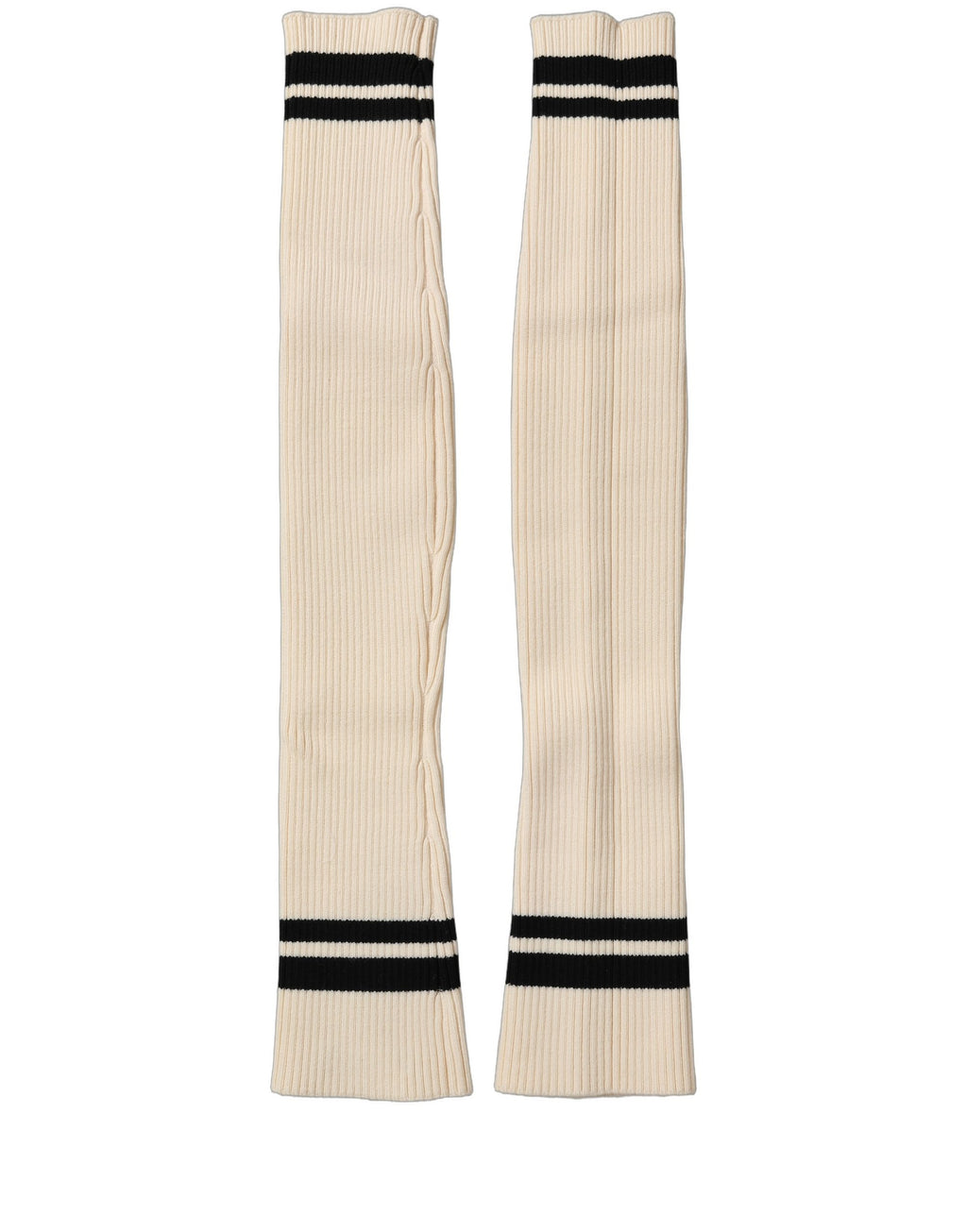 Cream Wool Thigh High Leg Warmer Accessory Socks