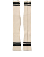 Cream Wool Thigh High Leg Warmer Accessory Socks