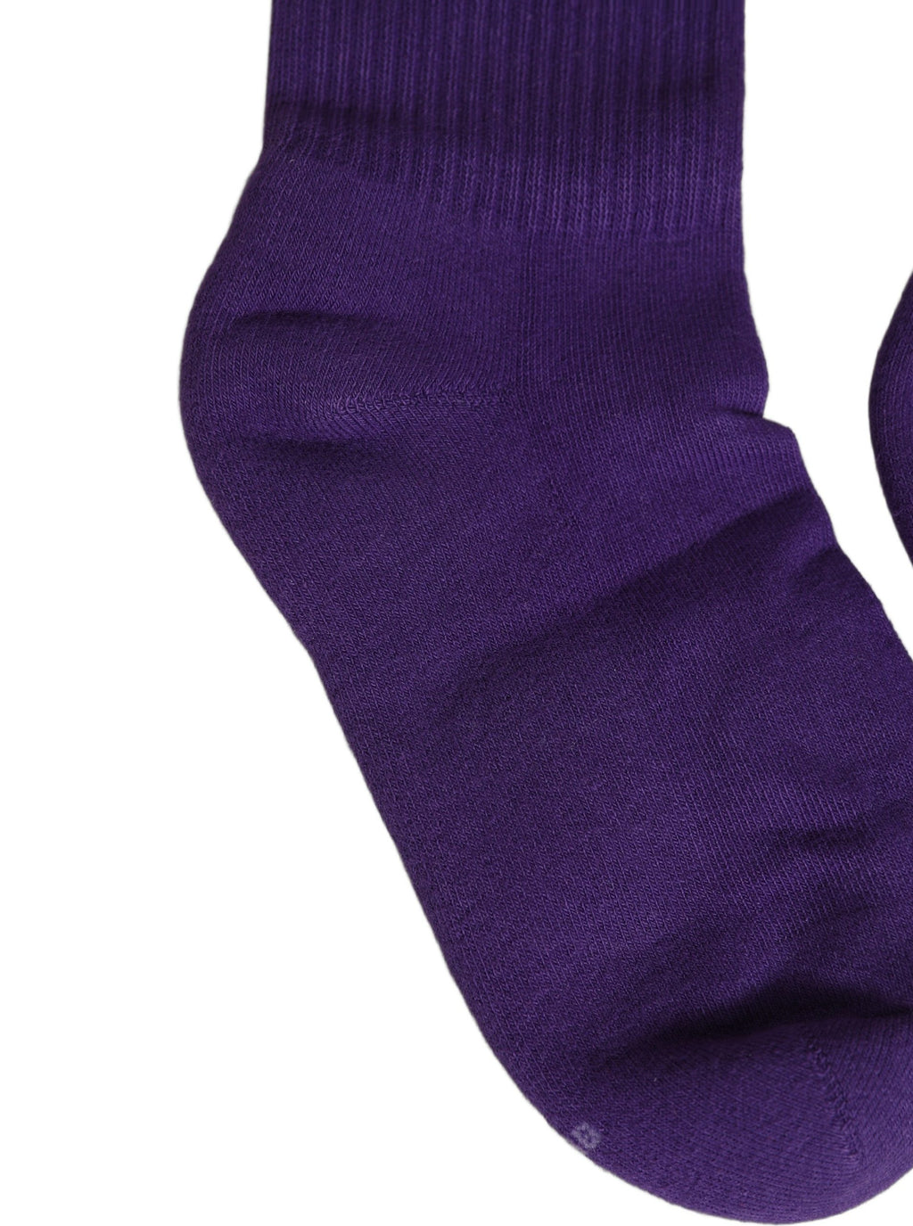 Violet Cotton Ribbed Mid Calf Women Accessory Socks