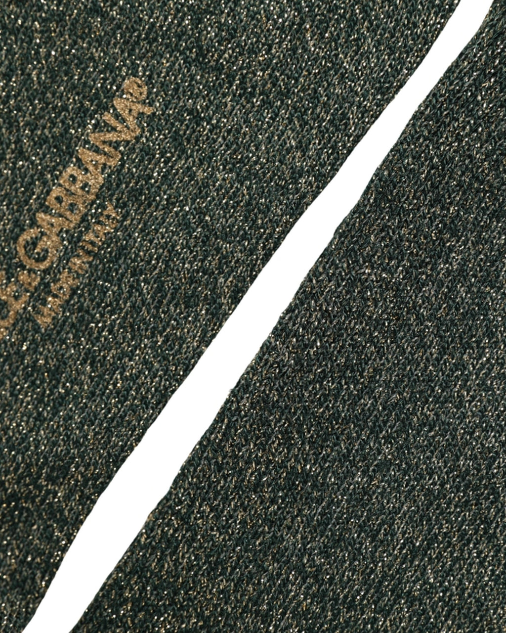 Dark Green Viscose Logo Mid Calf Accessory Socks