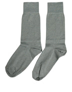 Gray Viscose Logo Mid Calf Accessory Socks