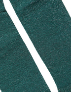 Dark Green Viscose Logo Mid Calf Accessory Socks