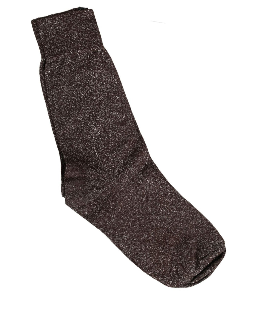 Dark Brown Viscose Mid Calf Accessory Socks