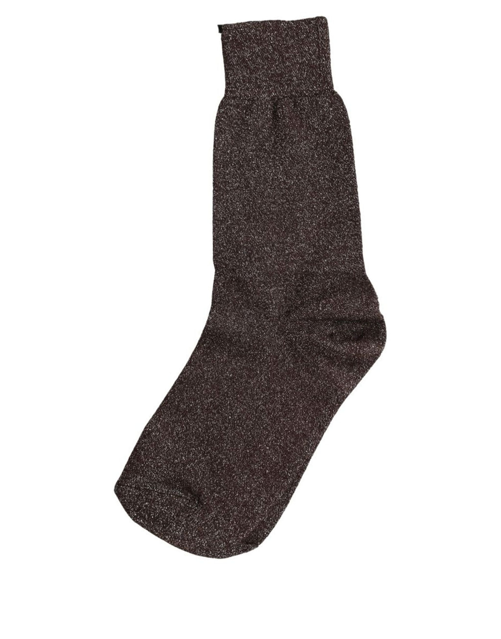 Dark Brown Viscose Mid Calf Accessory Socks