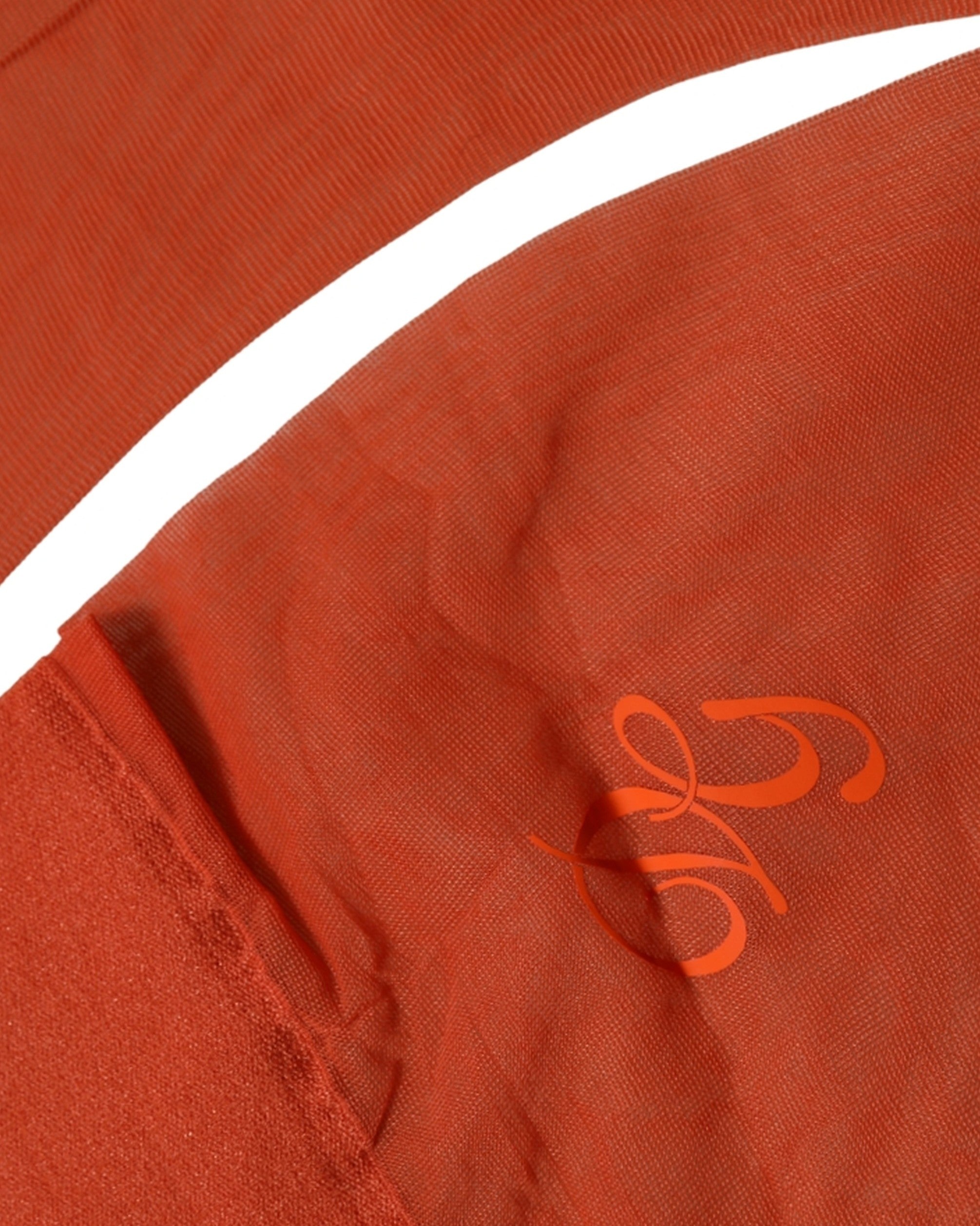 Orange Knee High Sheer Nylon Accessory Socks
