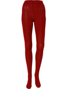 Red Nylon Tights Stocking Pantyhose Socks