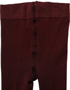 Maroon Nylon Tights Stocking Pantyhose Socks