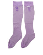 Purple Knee High Sheer Nylon Accessory Socks