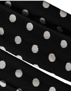 Black Polka Dot Fishnet Pantyhose Stockings Socks
